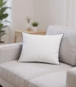 Single Piping White Pillow